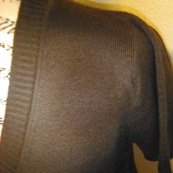 Xhilaration's Brown short sleeve cardigan - Picture 2 of 3